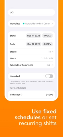 Shift Calendar Planner screenshot