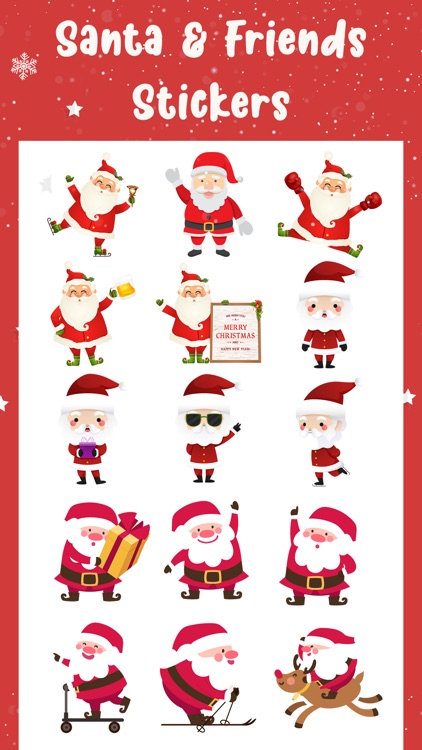 Santa & Friends Stickers