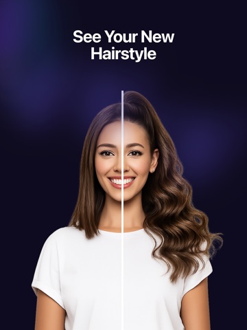 Hairstyle Try On & Hair AI iPad screenshot