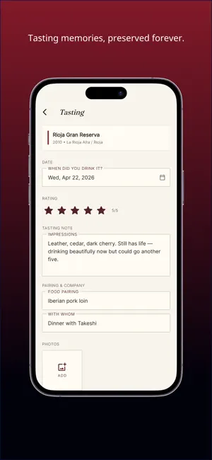 Wine Cellar Manager - Wine screenshot 3