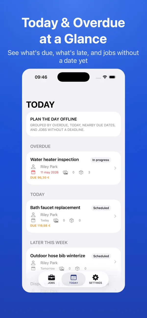 Field Service Job Tracker Screenshot 3