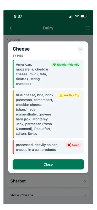 IC101 Food App screenshot 3 of 5