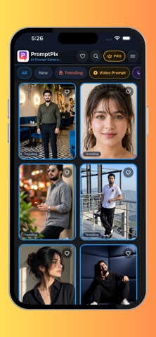 PromptPix -AI Prompt Generator iPhone screenshot 2