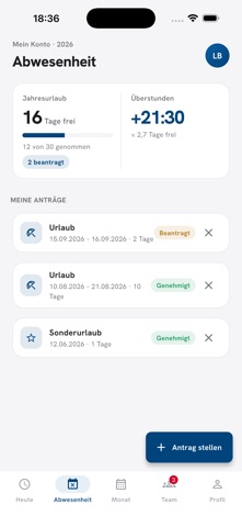 WorkTime for Nextcloud — Screenshot 2