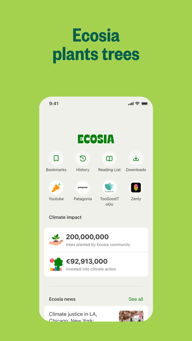 Ecosia Screenshot