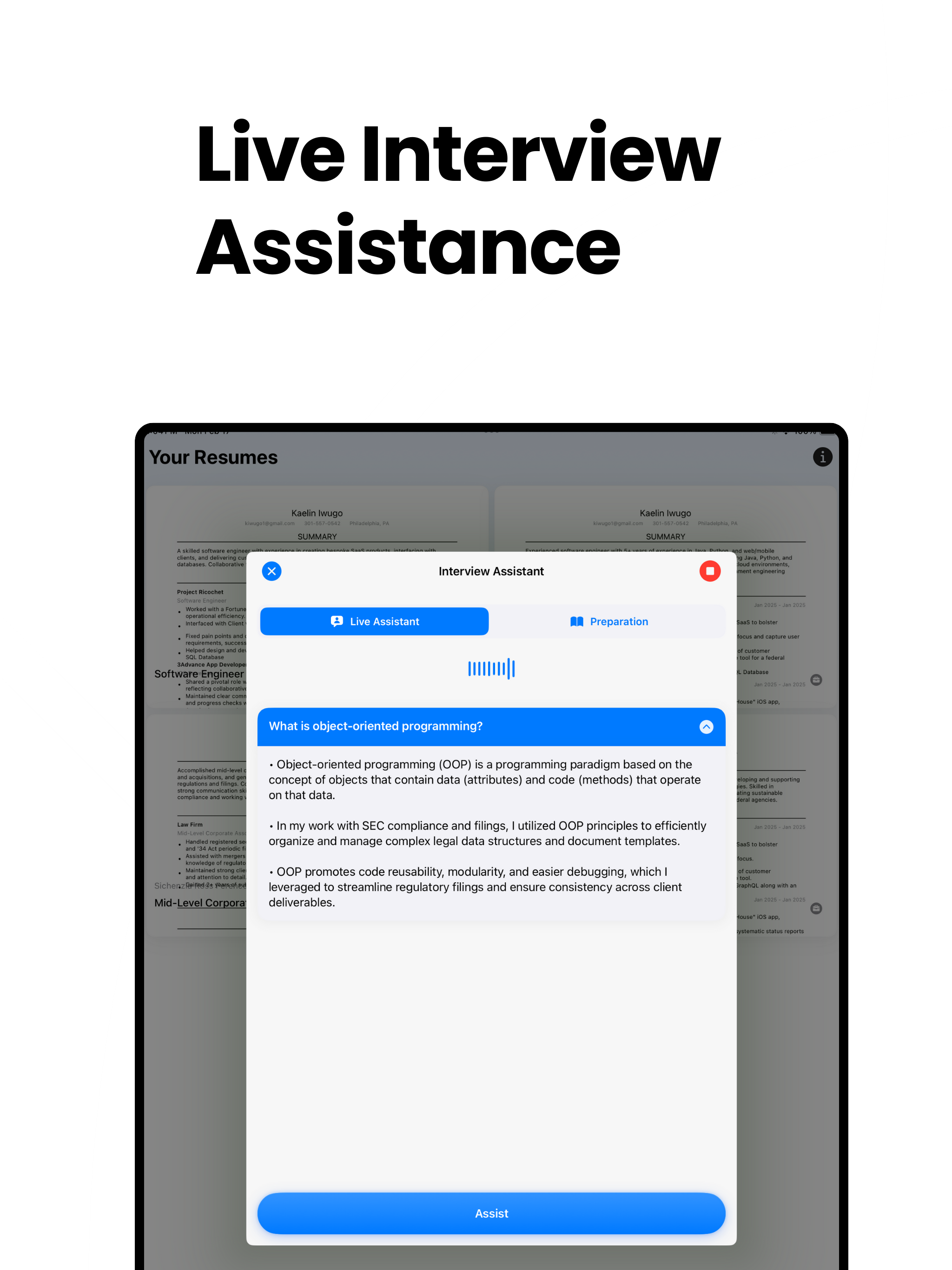 Hired AI - Resume Builder screenshot 8