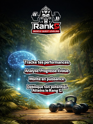 RankS - Suivi muscu gamifié iPad screenshot