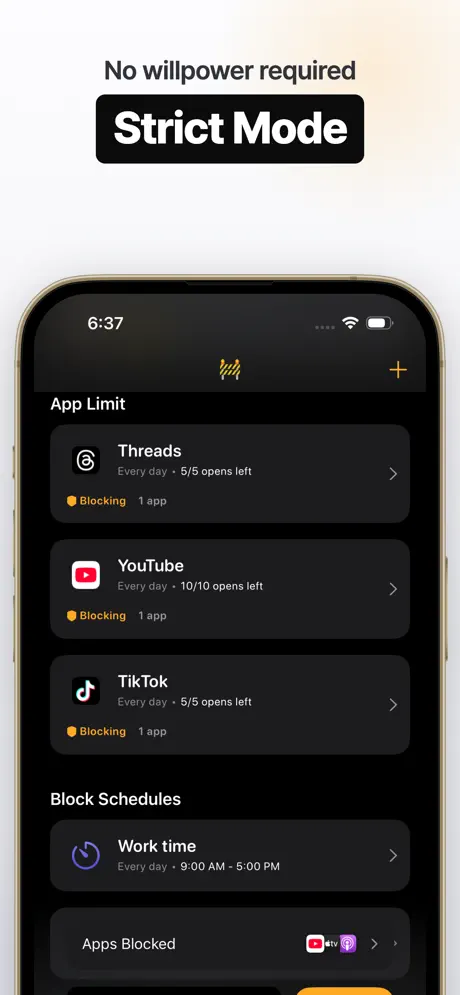 KeepFocus: Block Apps & Sites 网站应用锁应用截图