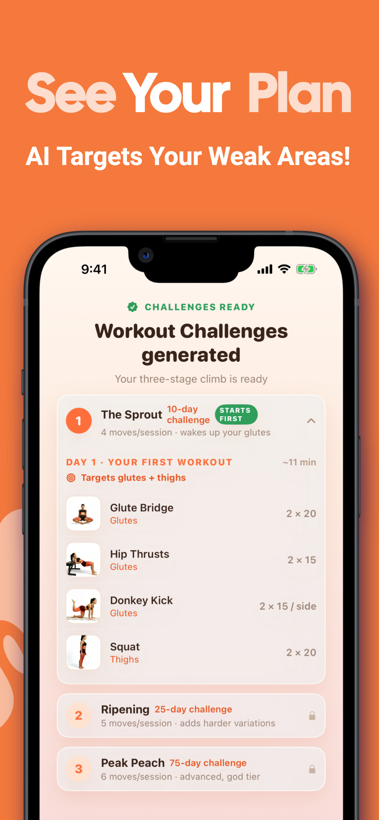 Home Butt Workout - PeachClimb screenshot 3