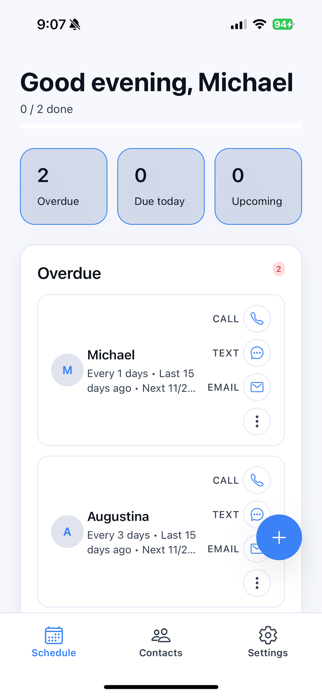 Ping - Relationship Management Screenshot 1 of 3