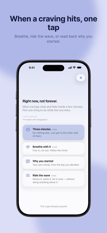 Unbottle: Quit Drinking iPhone screenshot