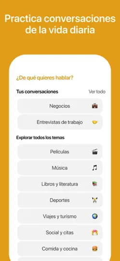 Captura de pantalla de BetterSpeak: Tutor De Inglés en iPhone 6
