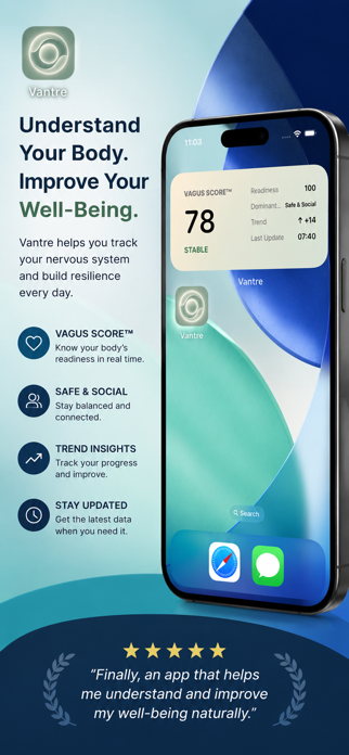 Vantre: HRV & Breathing Screenshot 5 of 5