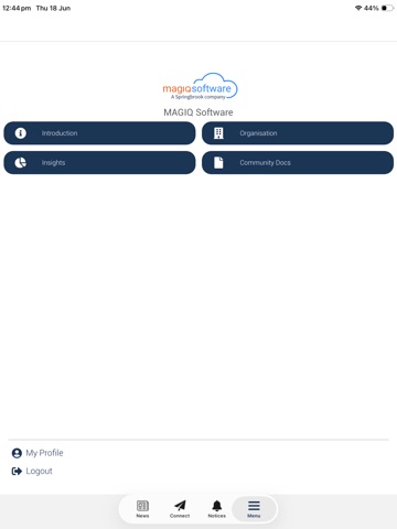 Community Engagement iPad screenshot