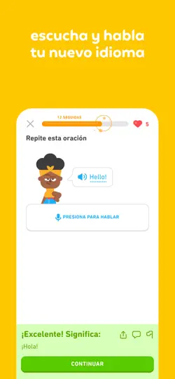 Captura de pantalla de Duolingo - Aprende Idiomas en iPhone 4