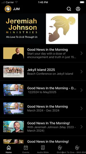 Jeremiah Johnson Ministries screenshot 1