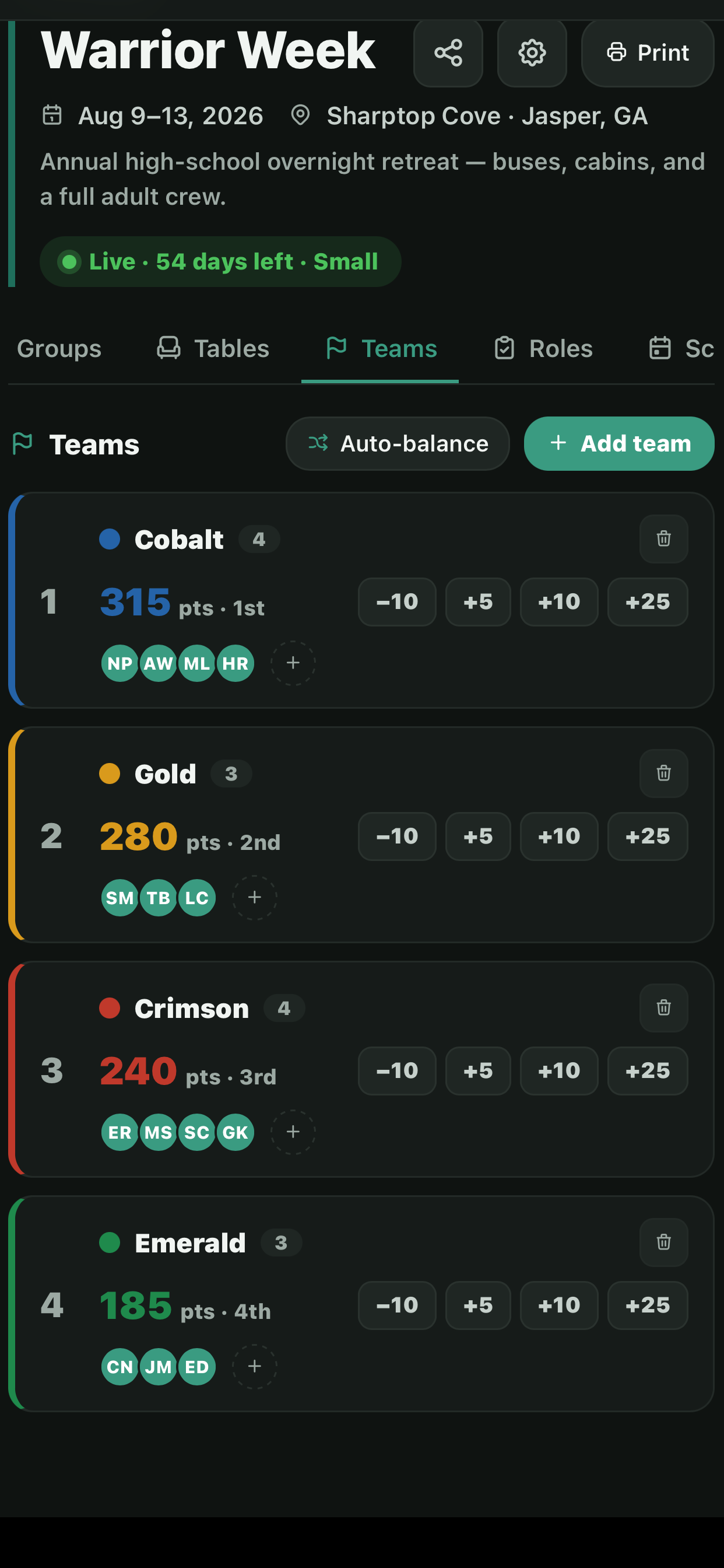 CampHQ - Camp Manager screenshot 4