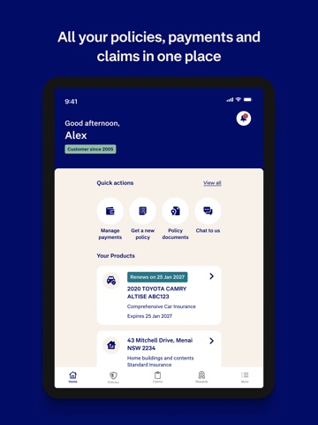 NRMA Insurance iPad screenshot 1