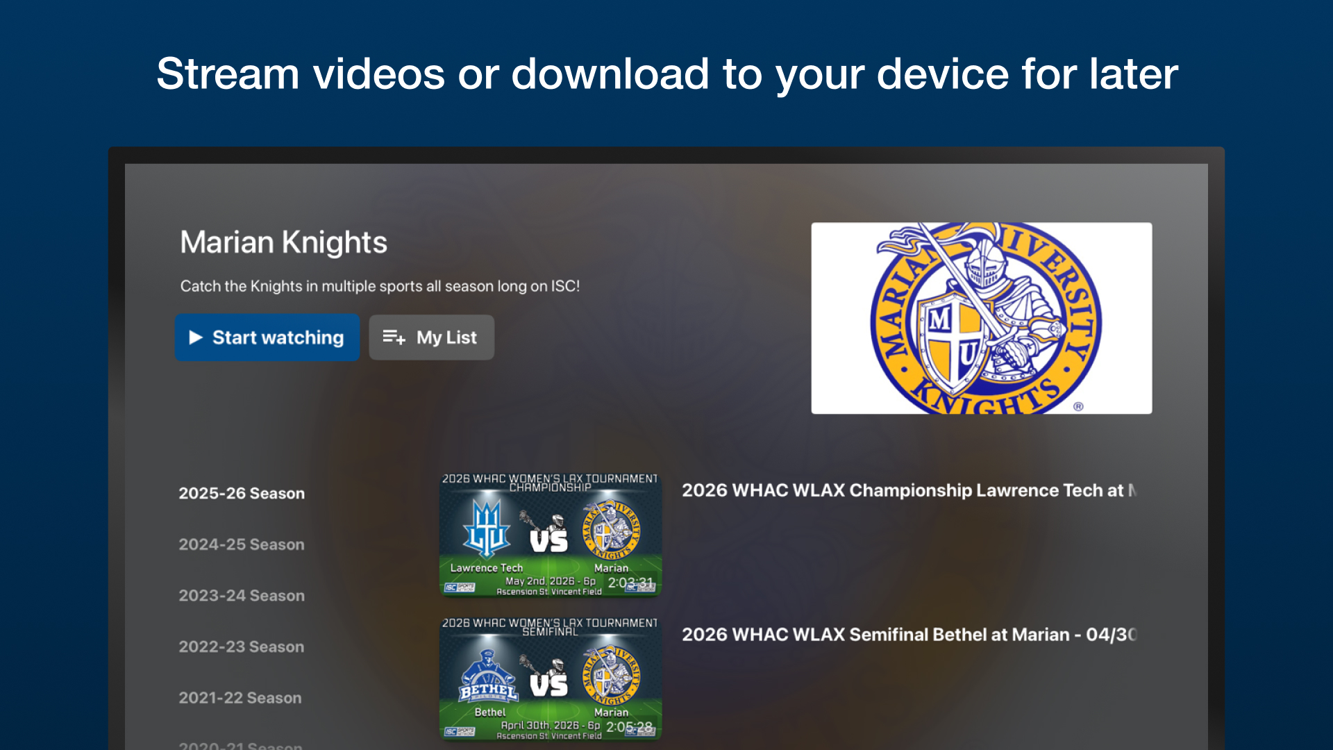 ISC Sports Network screenshot 12
