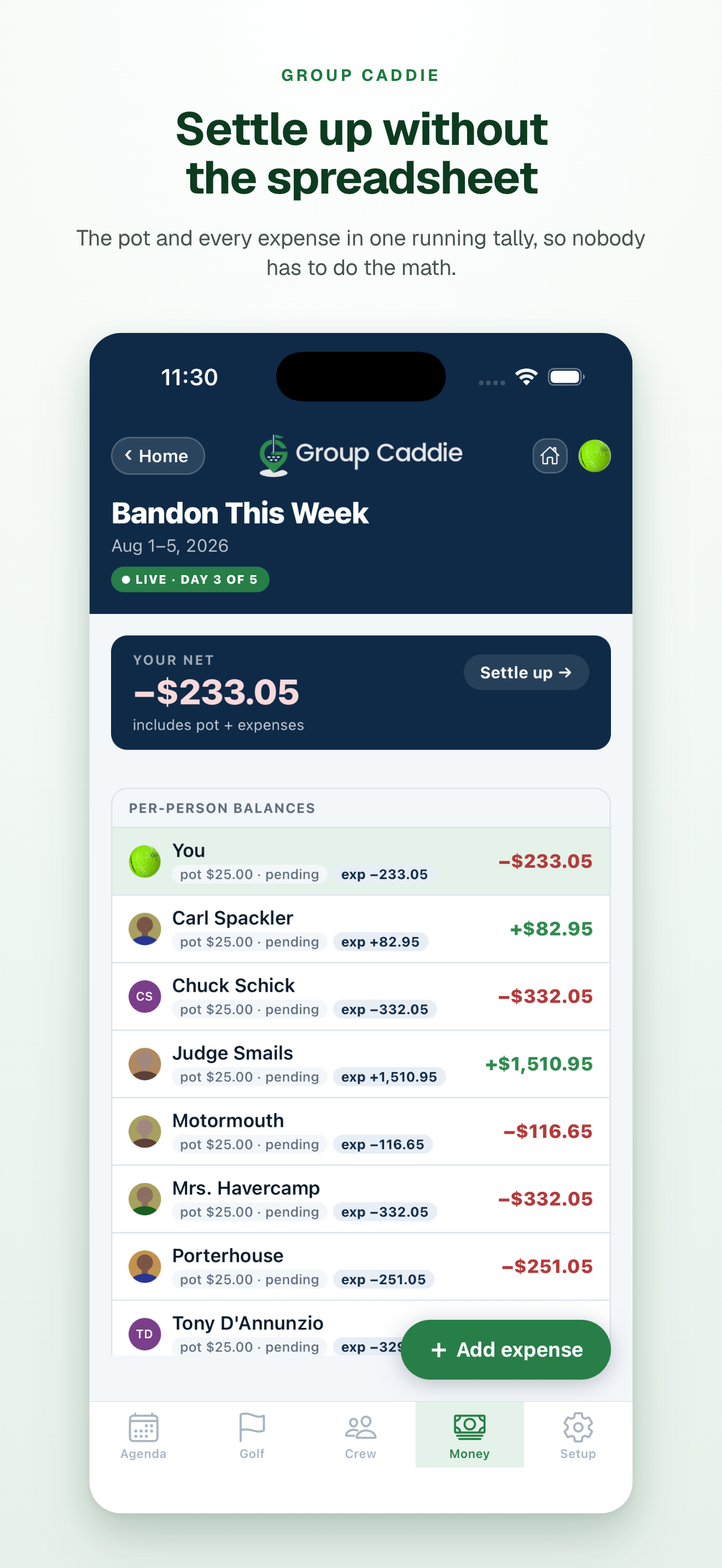 Group Caddie screenshot 6
