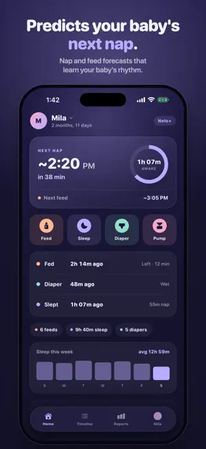 Nelo: Baby Tracker & Newborn screenshot 1