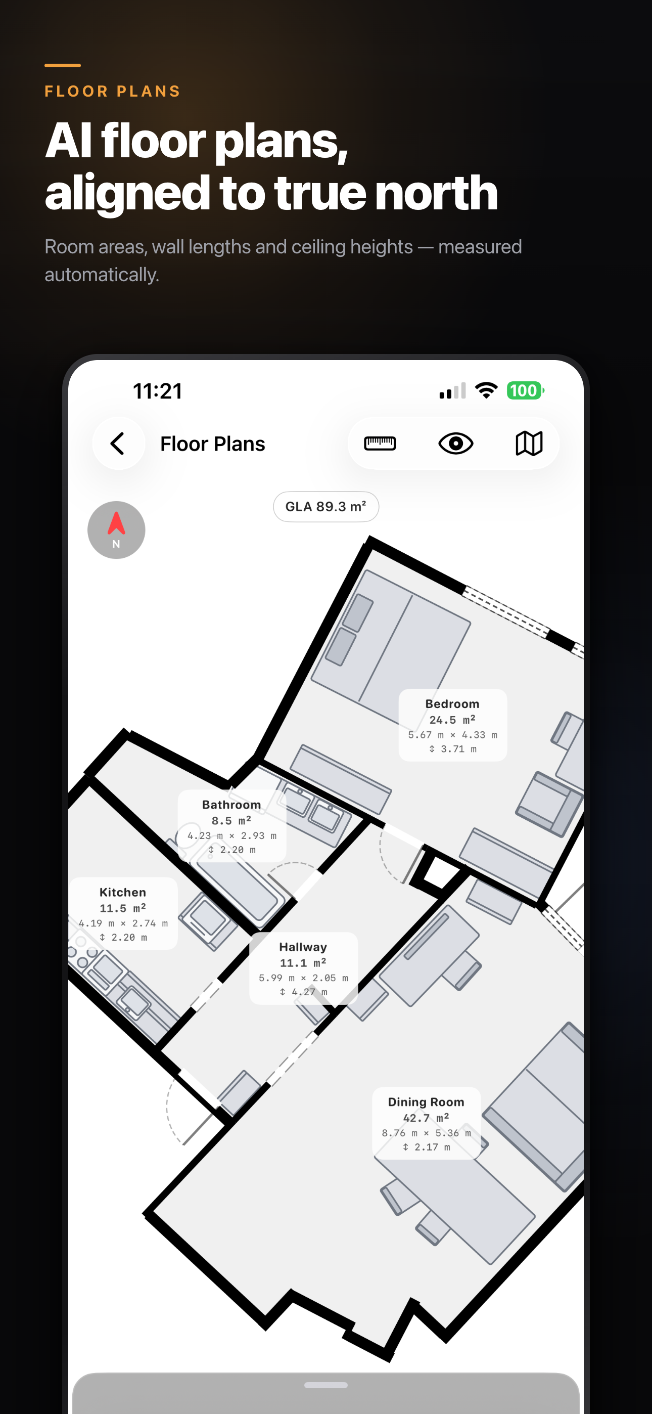FloorLens: 3D Room Scanner screenshot 3