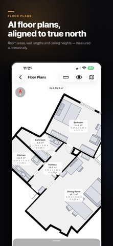 FloorLens: 3D Room Scanner iPhone screenshot