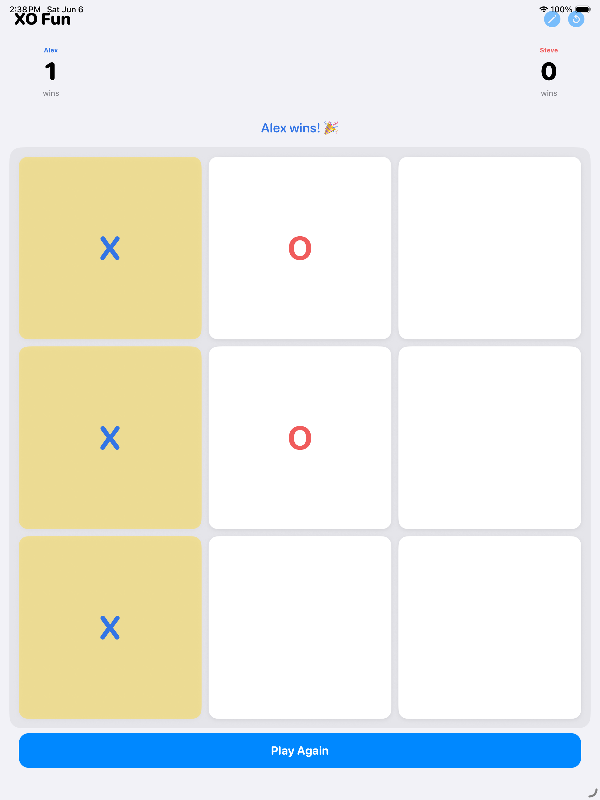 XO Fun - Tic Tac Toe