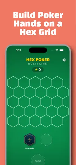 Screenshot von Hex Poker Solitaire auf dem iPhone 1