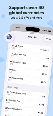 Findings: Money Discovery Log iPhone screenshot