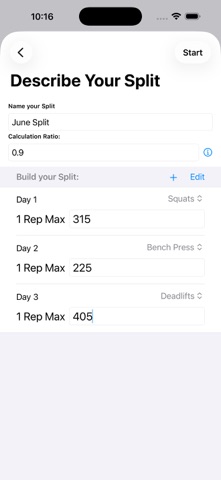Simple Split Tracker Screenshot 2 of 4