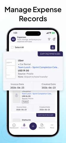 YTI Expense iPhone screenshot