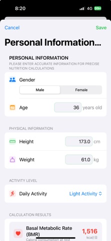 Meal Manager: Calorie & Macros screenshot