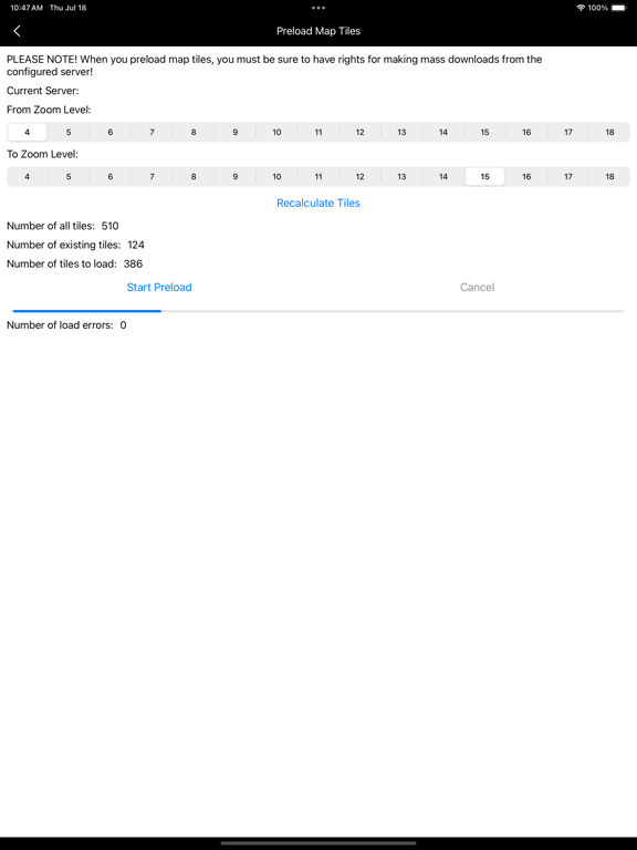 Maps for OSM iPad screenshot 8 - Navigation app