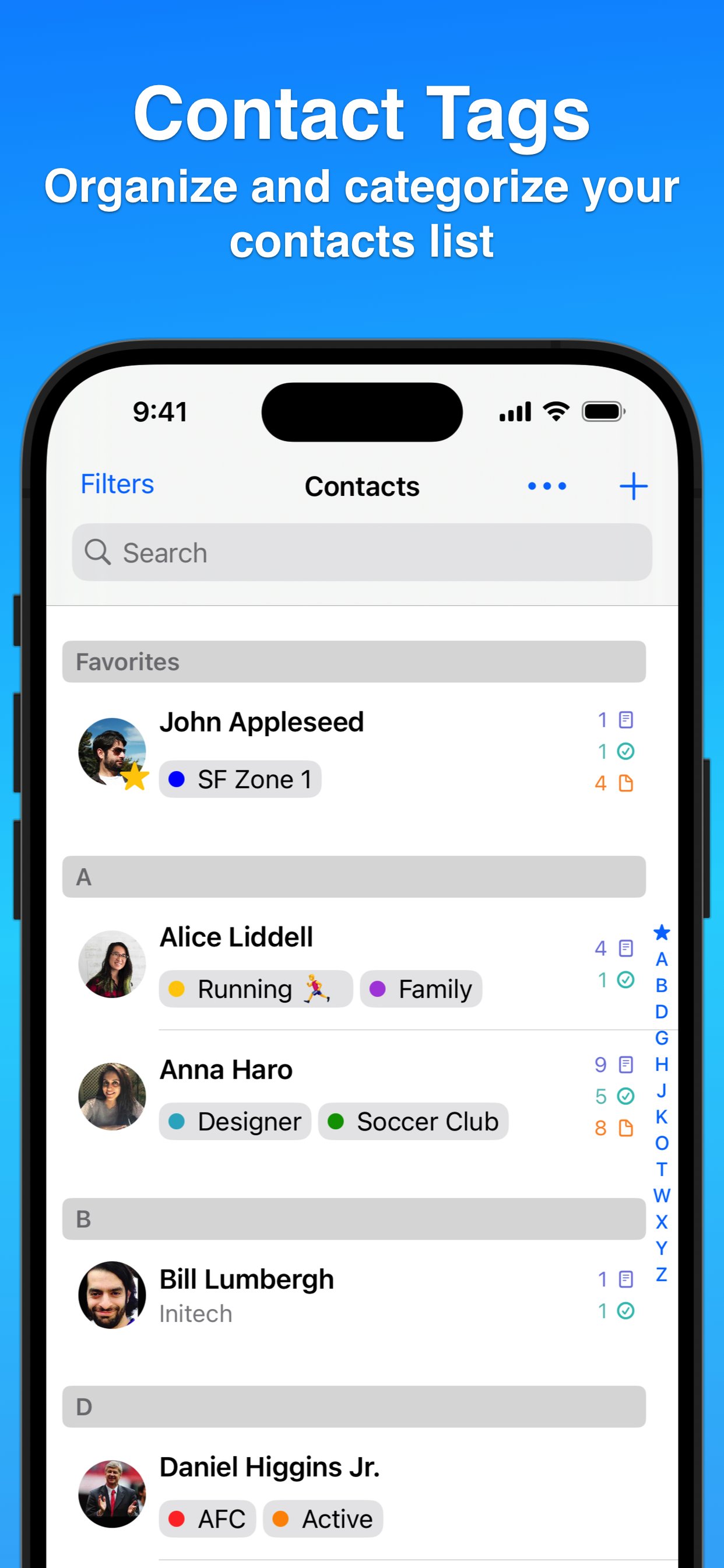 Contacts Journal CRM