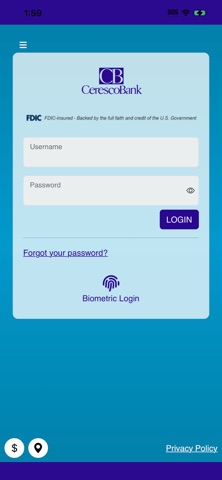 CerescoBank Mobile Screenshot 1 of 6