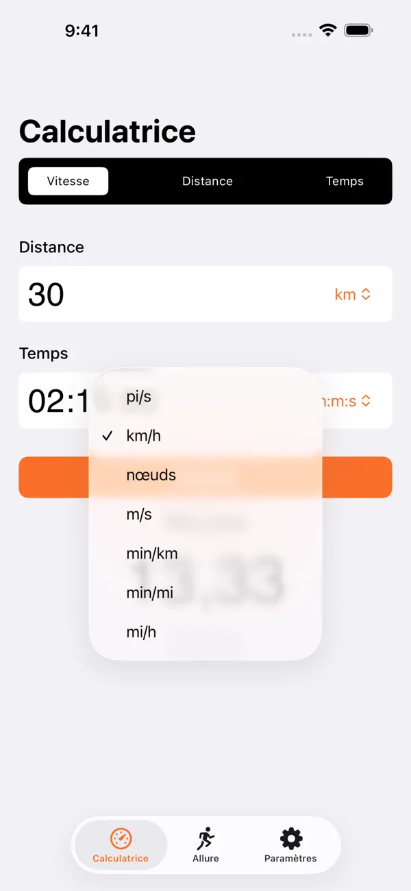 Screenshot #2 pour Calculateur de Vitesse VDT