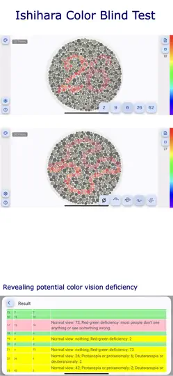 Скриншот Ishihara Color Blind Test на iPhone 1