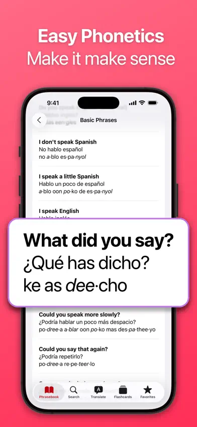 SpeakEasy Spanish Phrasebook screenshot 3