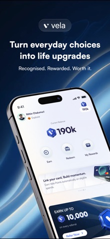 Vela | Everyday Rewards iPhone screenshot