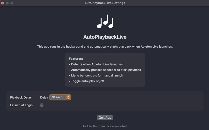 AutoPlaybackLive screenshot