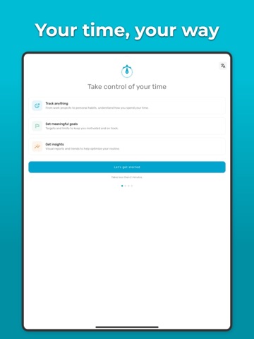 Time Tracker - Timelog iPad screenshot