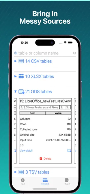 SheetCollector:xlsx ods...pdf screenshot 3