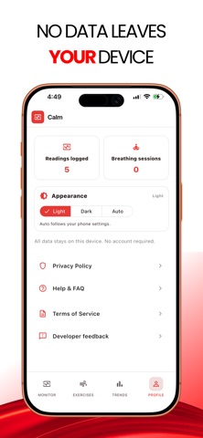 Calm - Heart Rate & Breathing Screenshot 4 of 4