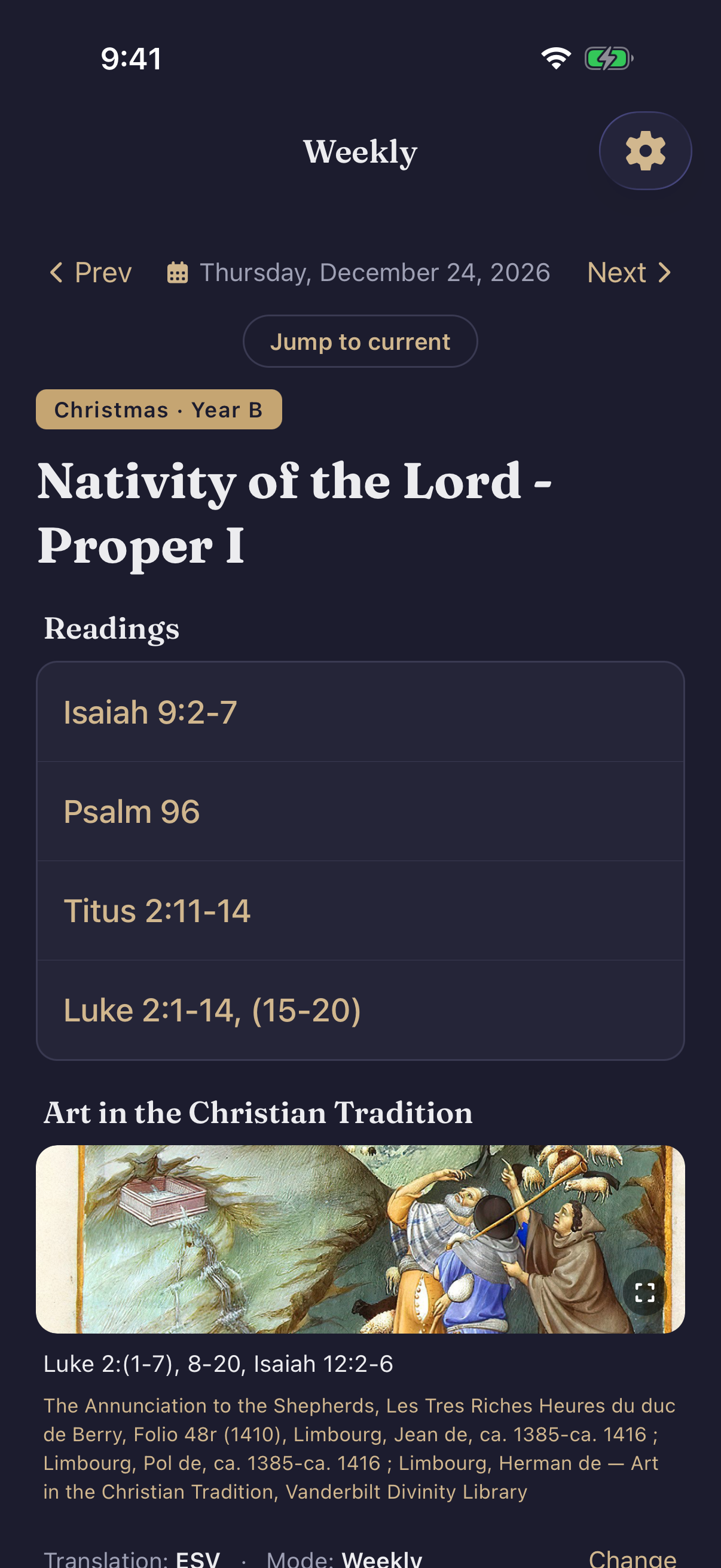 Revised Common Lectionary screenshot 7