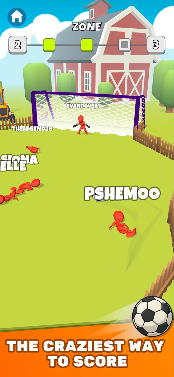 #4. Crazy Kick! Fun Football game (iOS) By: Voodoo