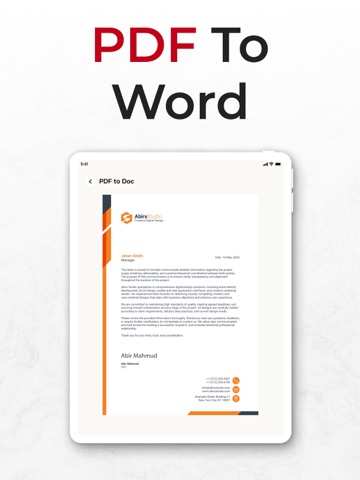 PDF Converter, Image to PDF iPad screenshot