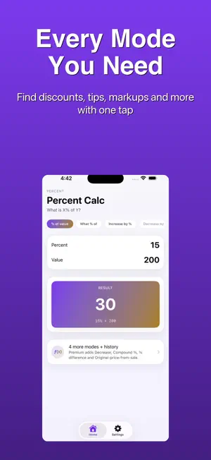 Percent Calculator - Discount screenshot 2