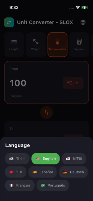 Unit Converter - SLOX screenshot 1