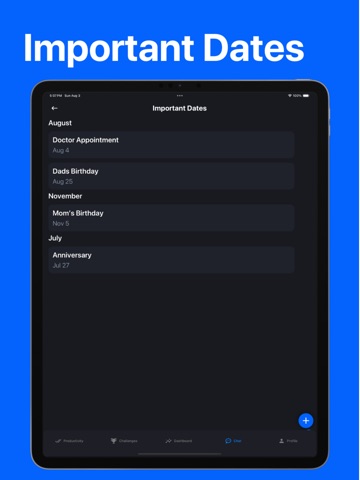 Momentum Productivity iPad screenshot